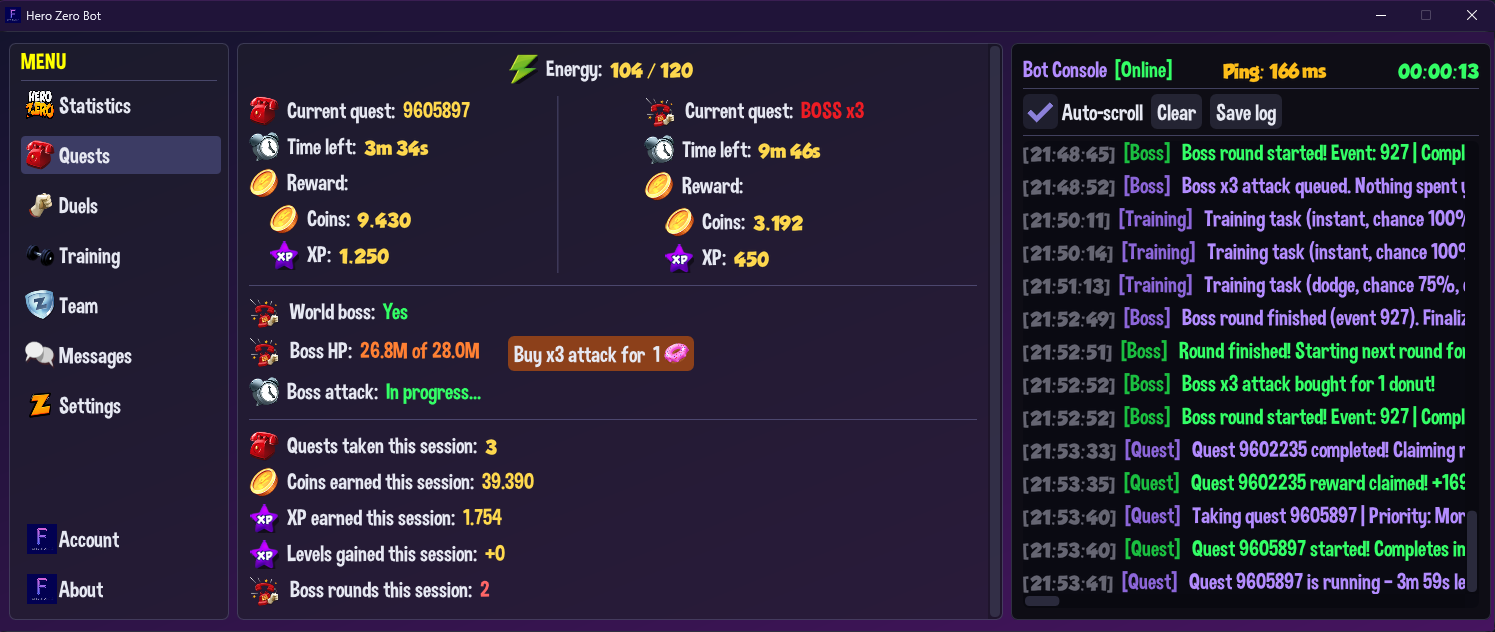 Hero Zero Bot 2